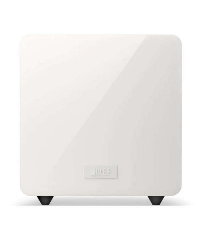 KEF KC92 Gloss White | Caisson de Basses à Double Haut-Parleur et Annulation de Force