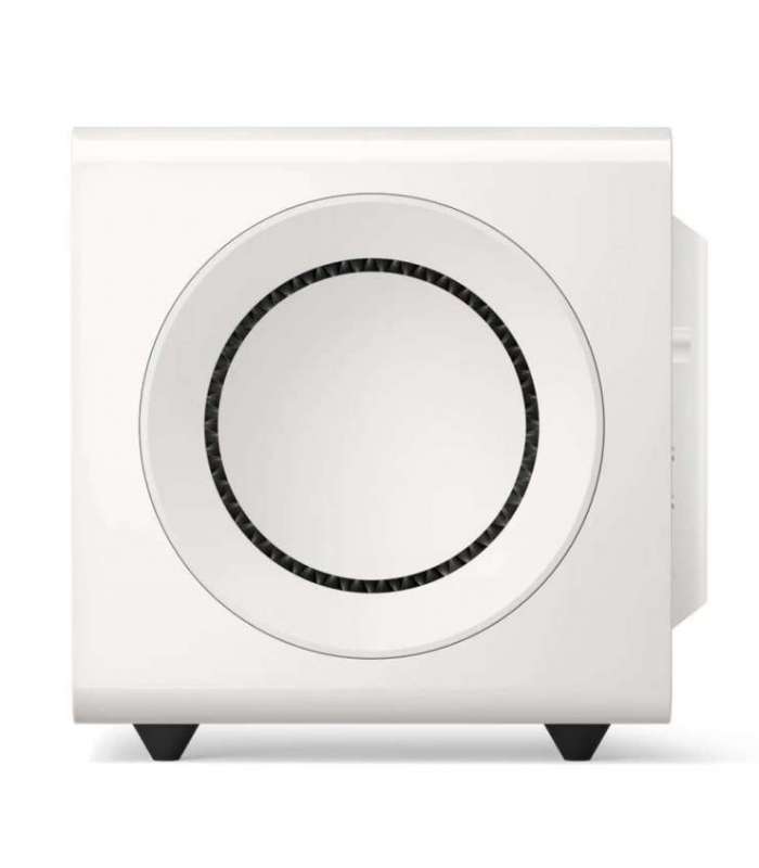 KEF KC92 Gloss White | Caisson de Basses à Double Haut-Parleur et Annulation de Force