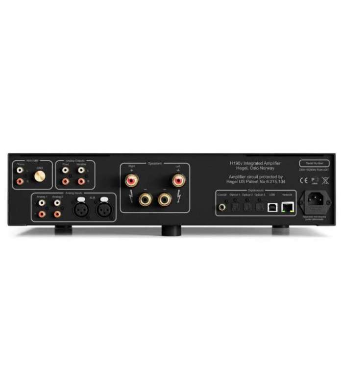 Hegel H190v Black | Amplificateur Intégré Tout-en-Un