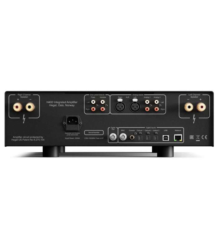 Hegel H400 Black | Amplificateur Intégré Streamliner