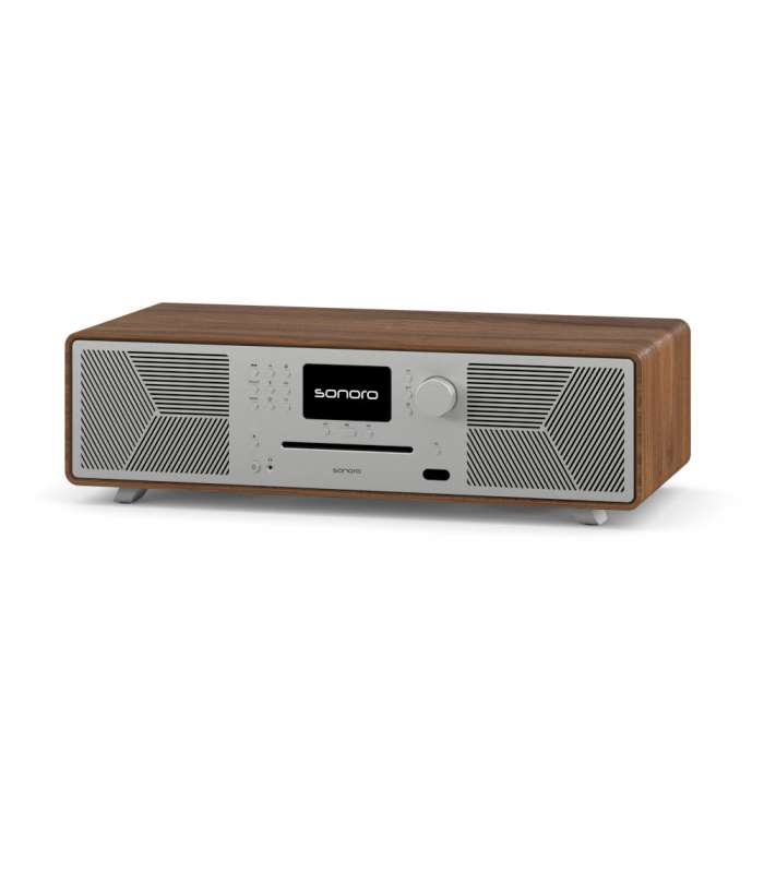 Sonoro Meisterstück WALNUT SILVER | All-in-One Wireless Music System