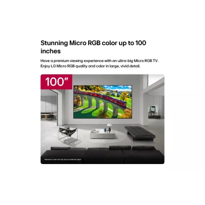 LG Micro RGB evo AI 4K 100 pouces - 100MRGB96B9.AVS