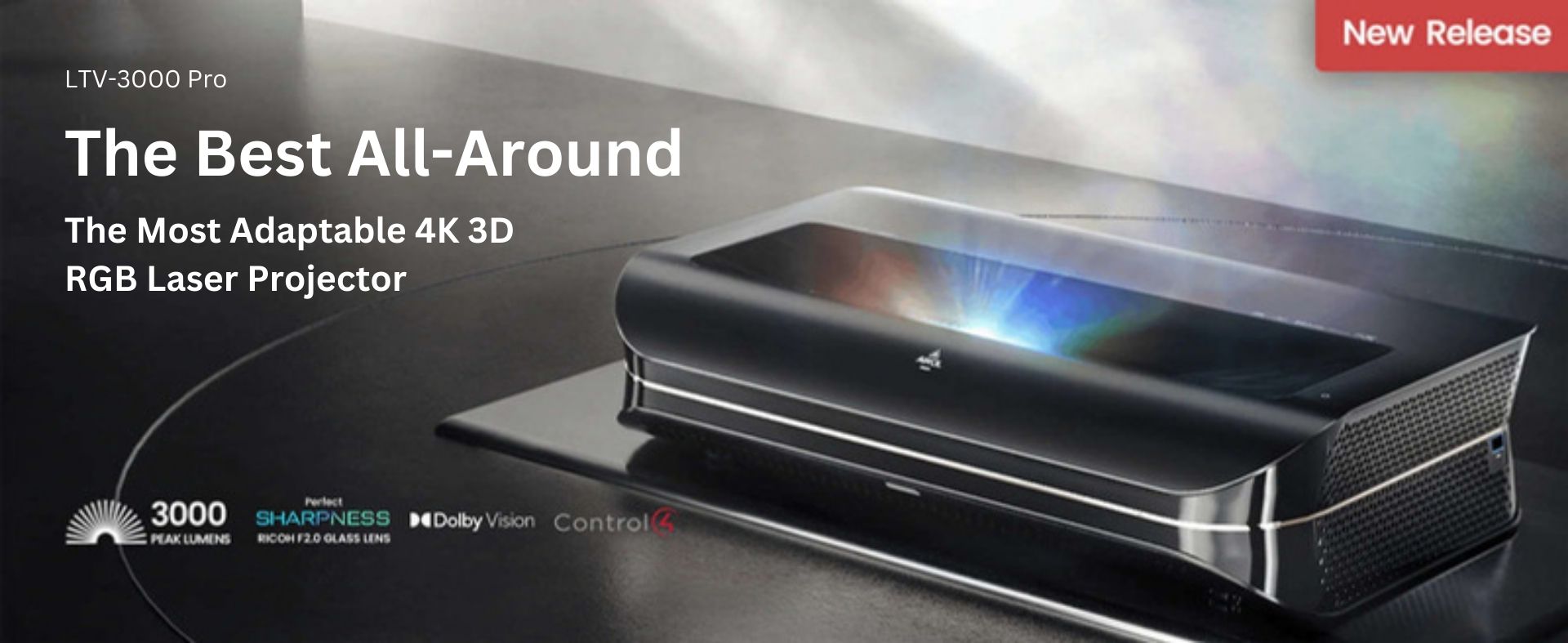 Awol Vision LTV-3000 | La solution polyvalente par excellence | Le projecteur laser 4K 3D RVB le plus adaptable