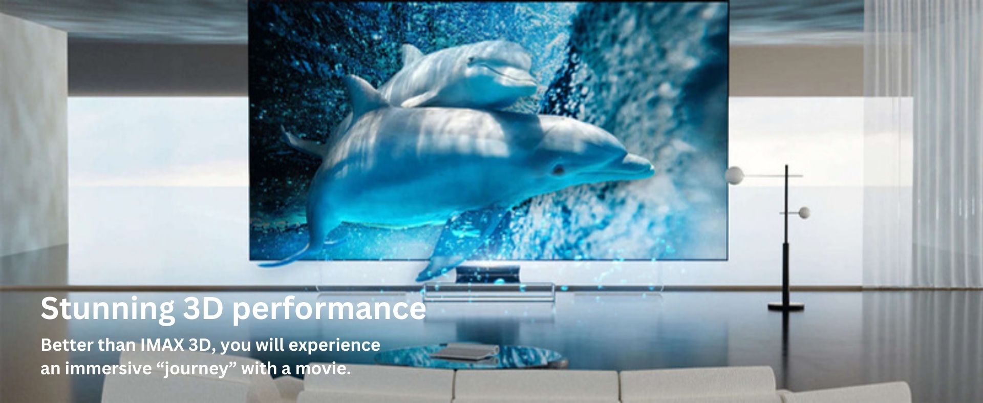 Awol Vision LTV-3500 Pro | Une performance 3D époustouflante | Mieux que l'IMAX 3D, vous ferez l'expérience d'un voyage immersif avec un film.