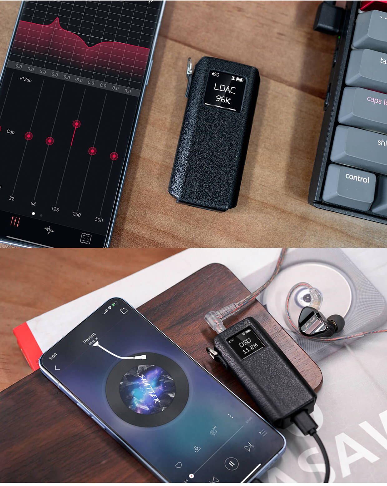 FiiO SK-BTR15 | Fonctionnement du FiiO BTR15 dans l'étui SK-BTR15