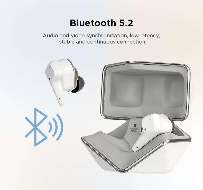 Expérimentez le Bluetooth 5.2 avec synchronisation audio-vidéo, faible latence, connexion stable, et un amplificateur intégré pour une expérience audio ininterrompue.