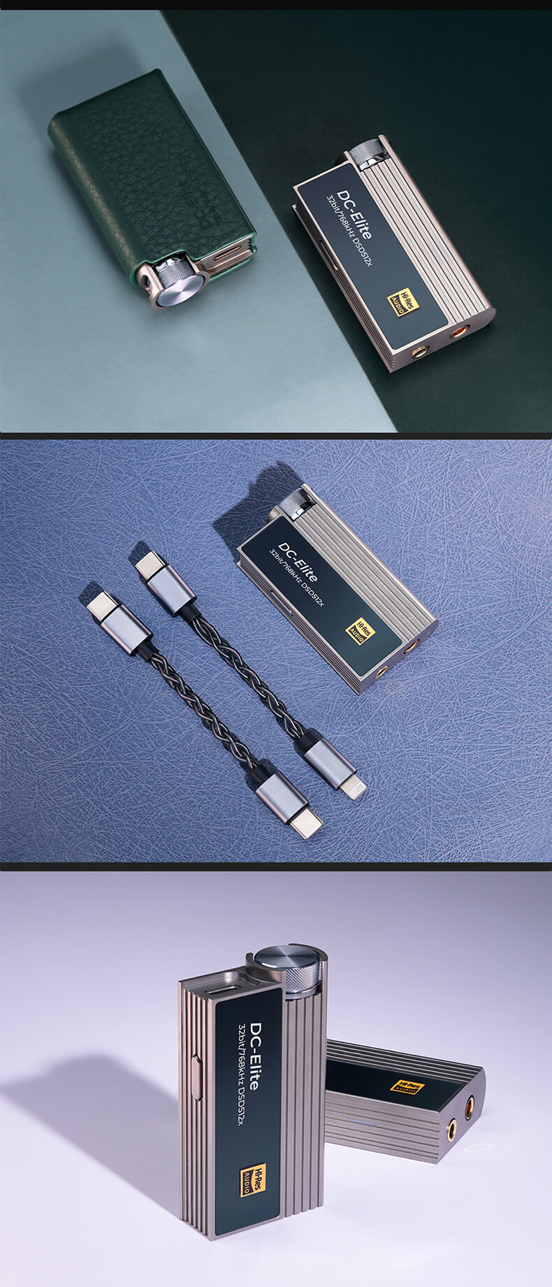 Le DC-Elite prend en charge des résolutions audio allant jusqu'à 32 bits/768 kHz et DSD512x.