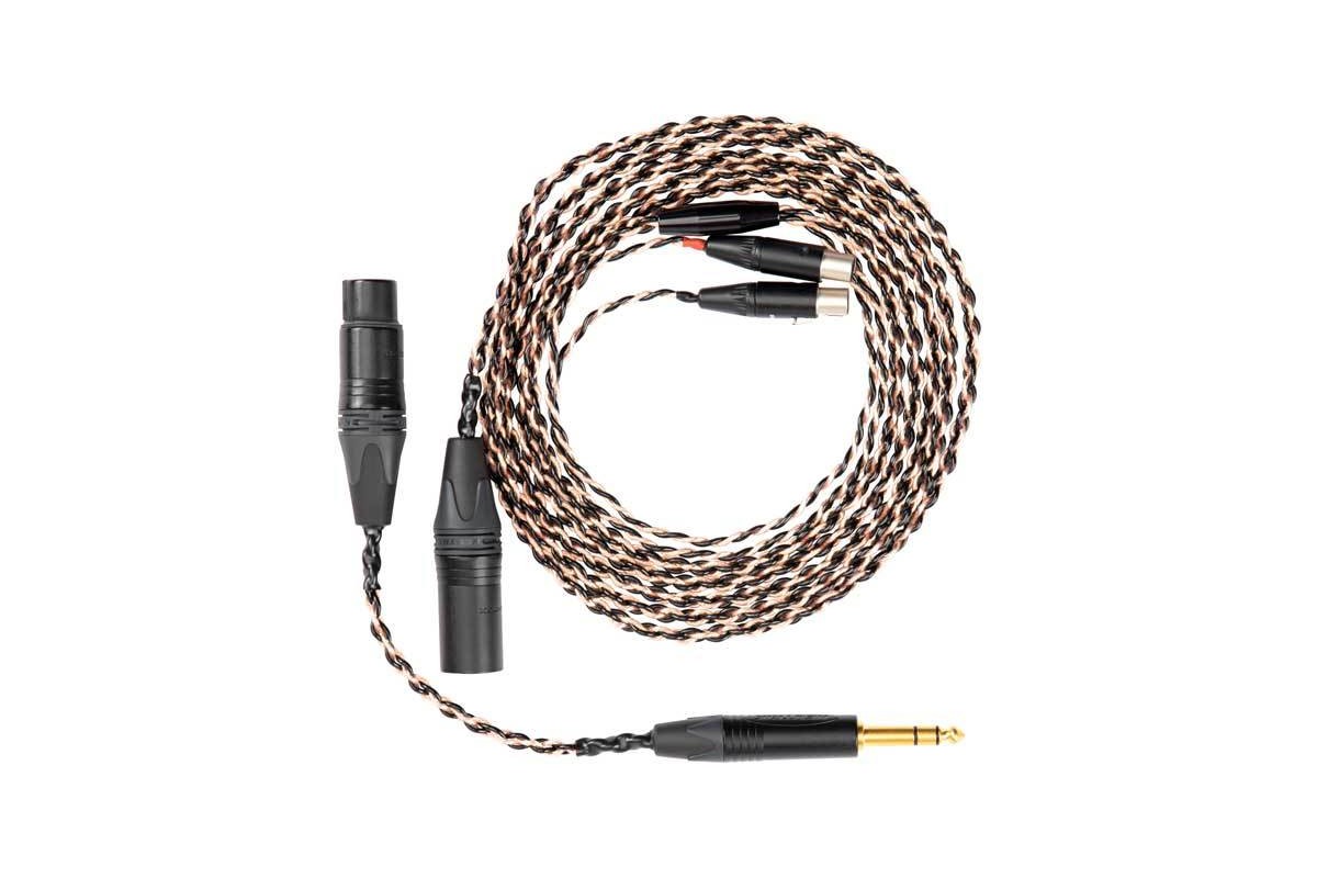 Câble de casque Audeze Premium Combo, gaine non microphonique tressée
