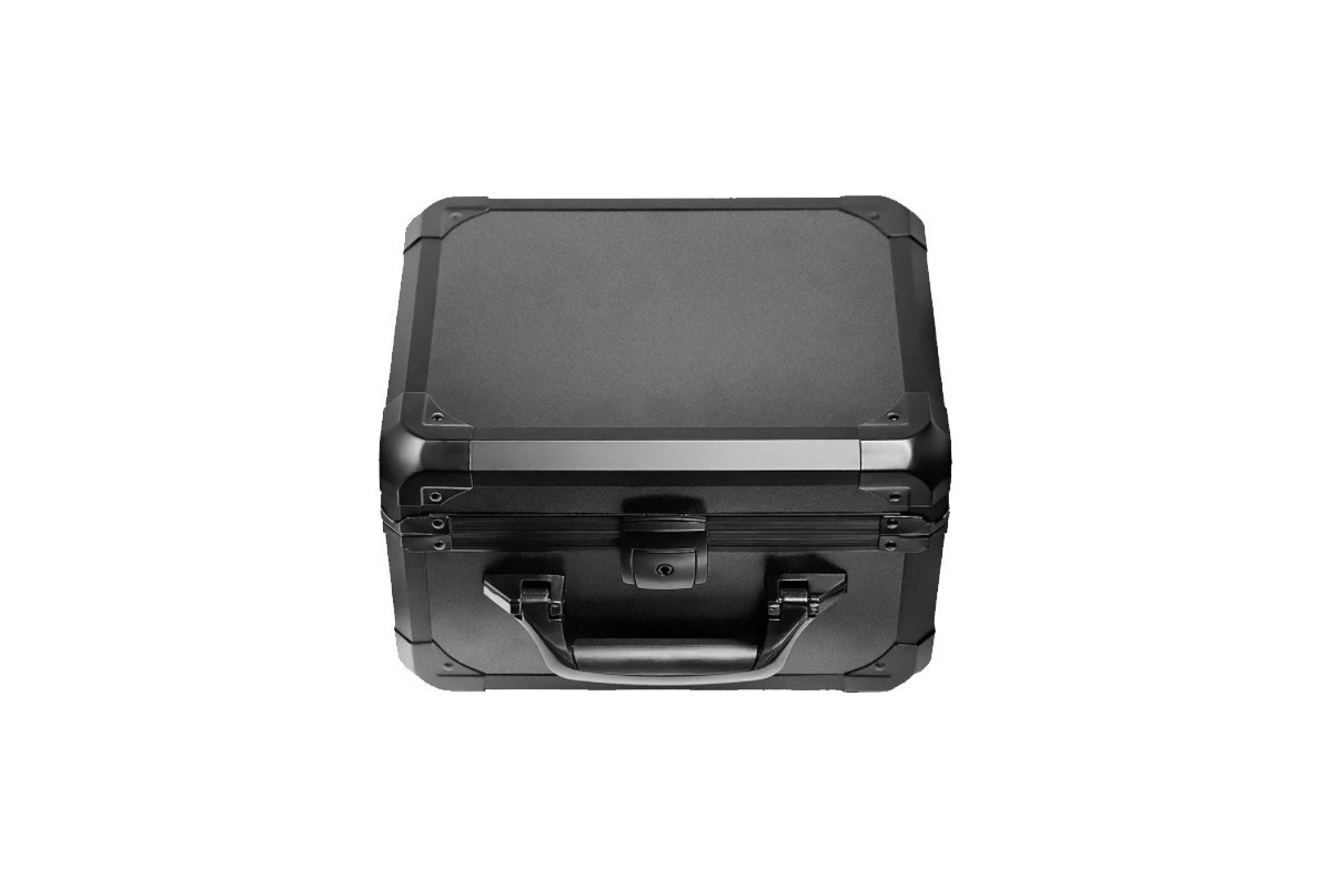 Close-up of the Audeze carrying case and its latch