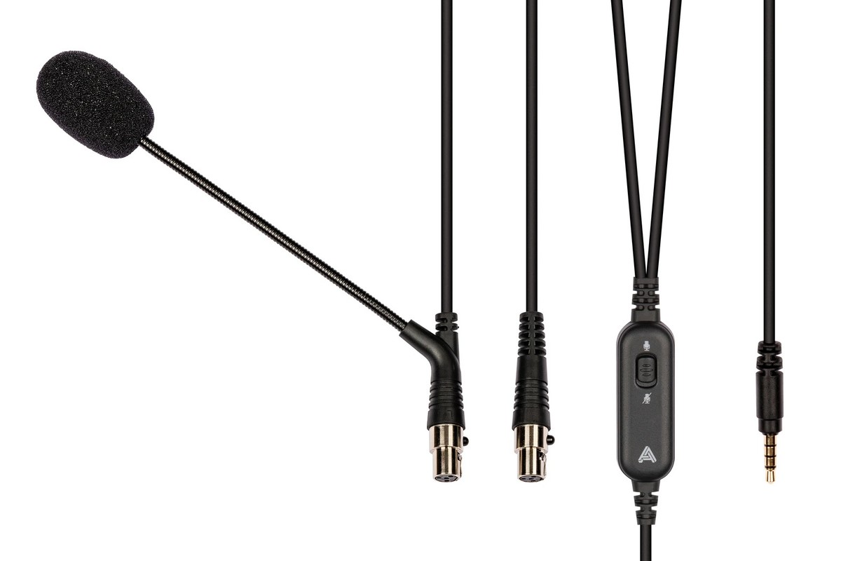 Audeze câble de casque avec microphone, connecteurs mini-XLR 3 broches