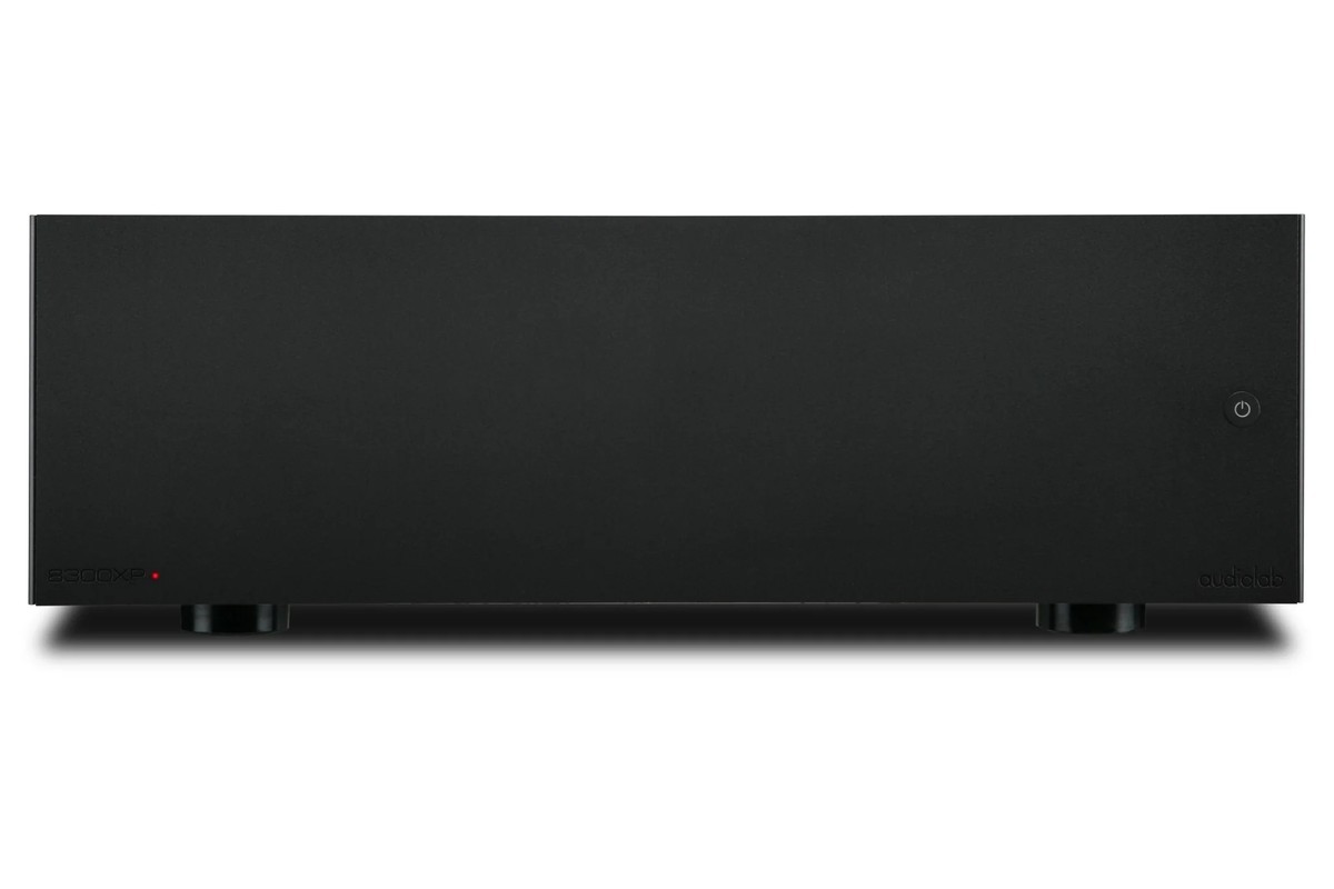 Audiolab 8300XP power amplifier, front view