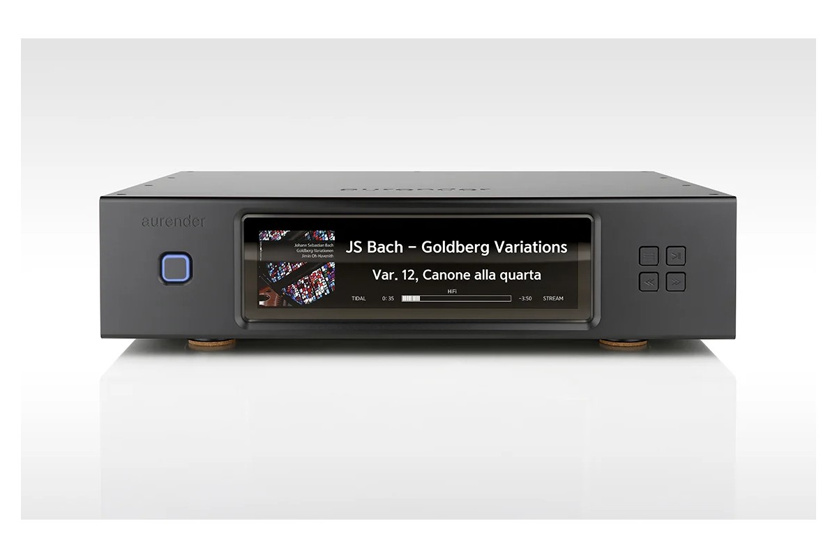 Serveur réseau audiophile vu de trois quarts