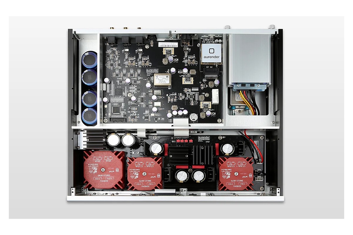 Vue interne de l'alimentation et des circuits
