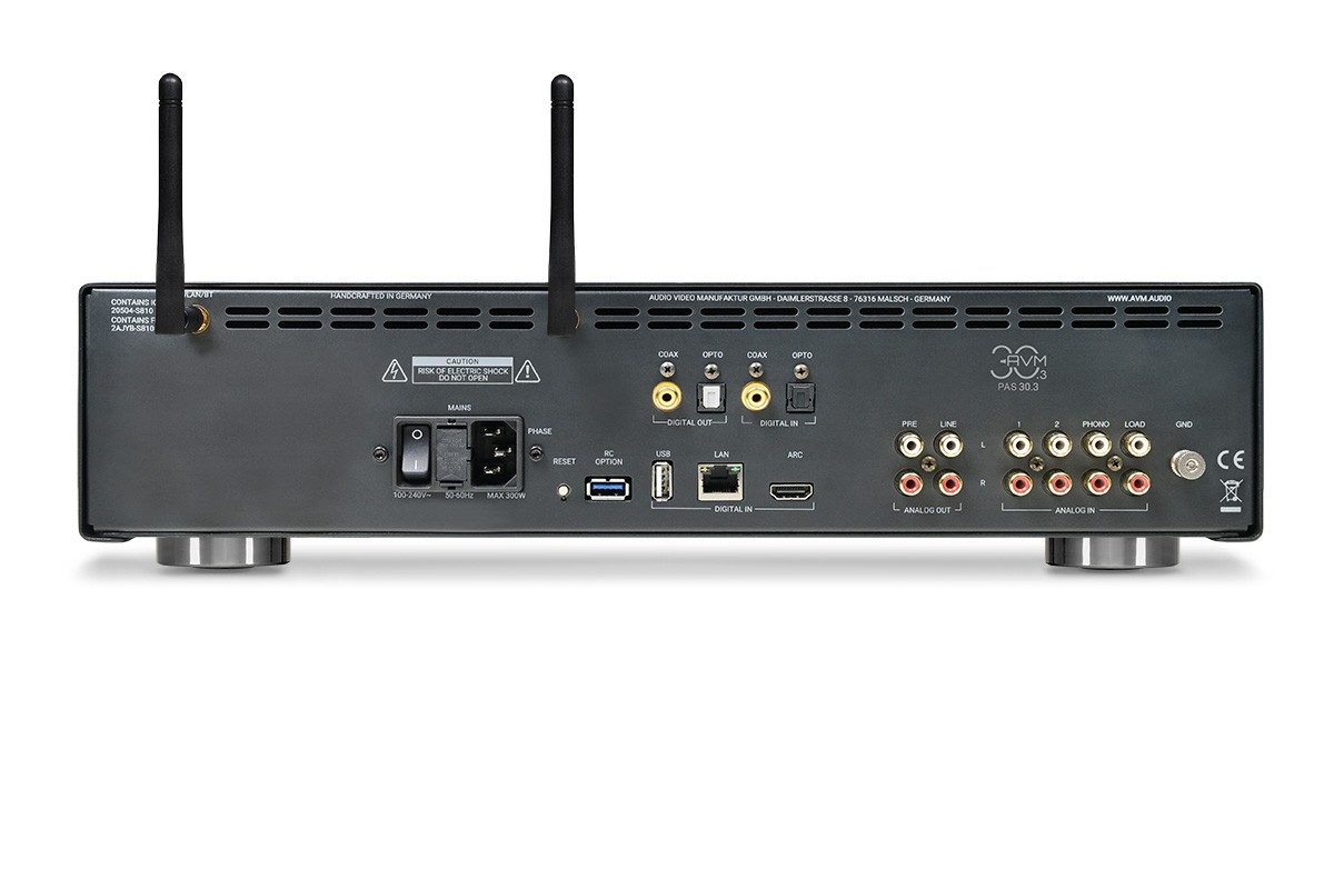 Rear panel and connectors