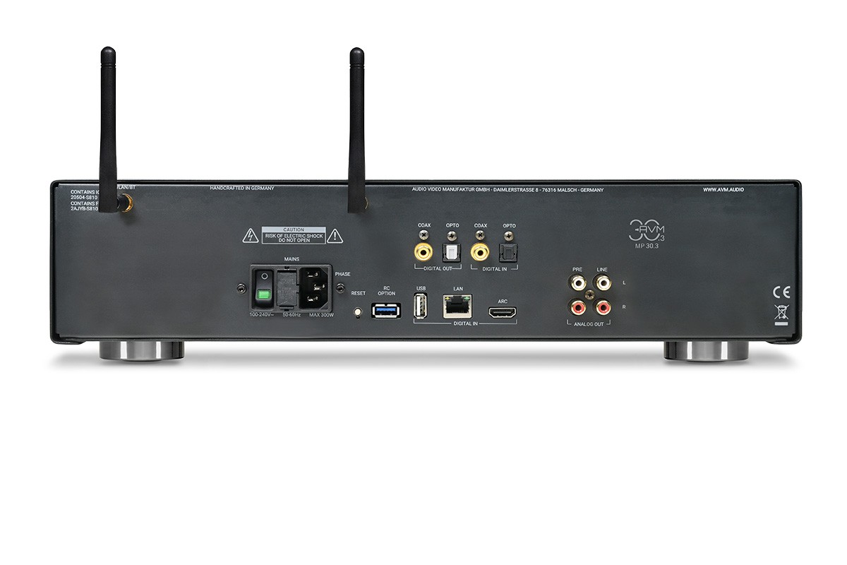 Rear panel and digital connectors