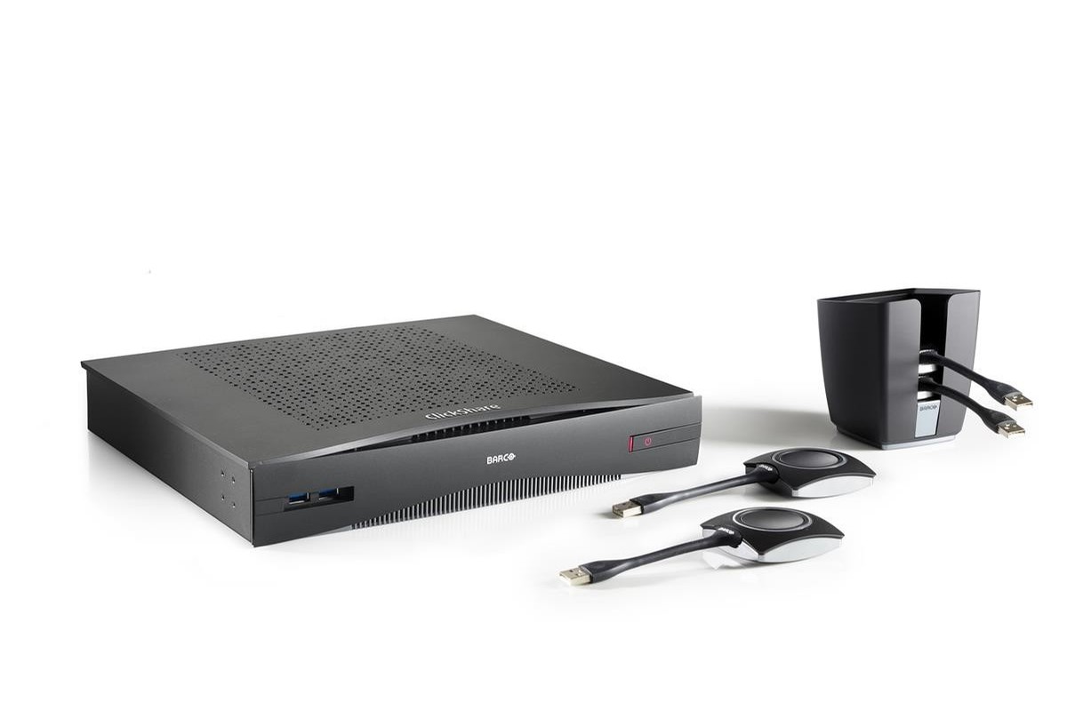 Base Unit sans antennes, deux Buttons USB et leur support de rangement