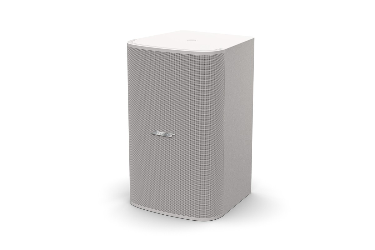 Subwoofer mounted high in a room