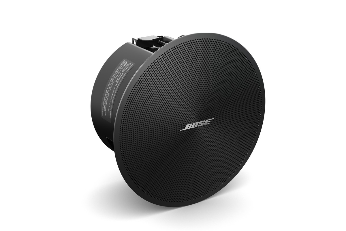 Plafonnier encastrable Bose Professional DM 2C-LP, grille noire montée