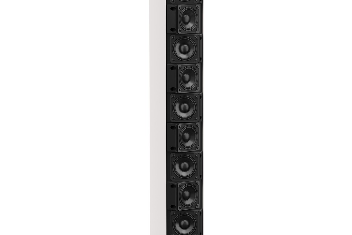 Rear panel with Dante network ports