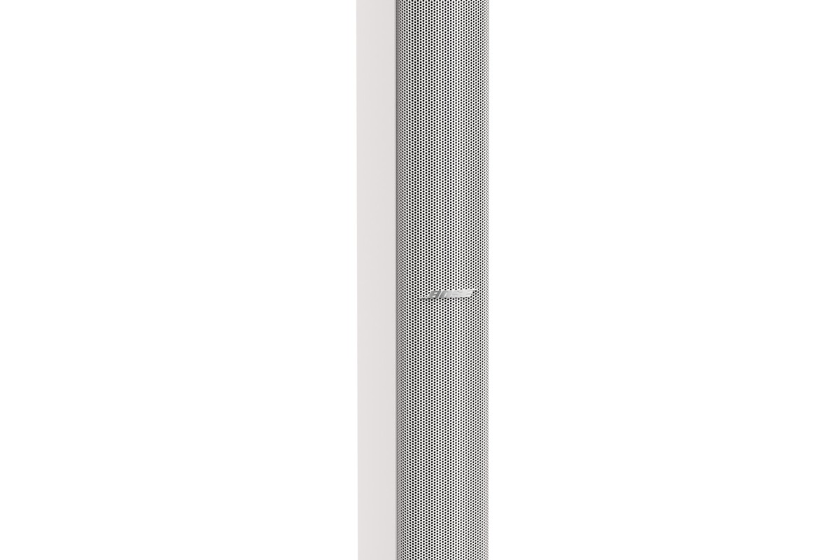 Column mounted against nave wall
