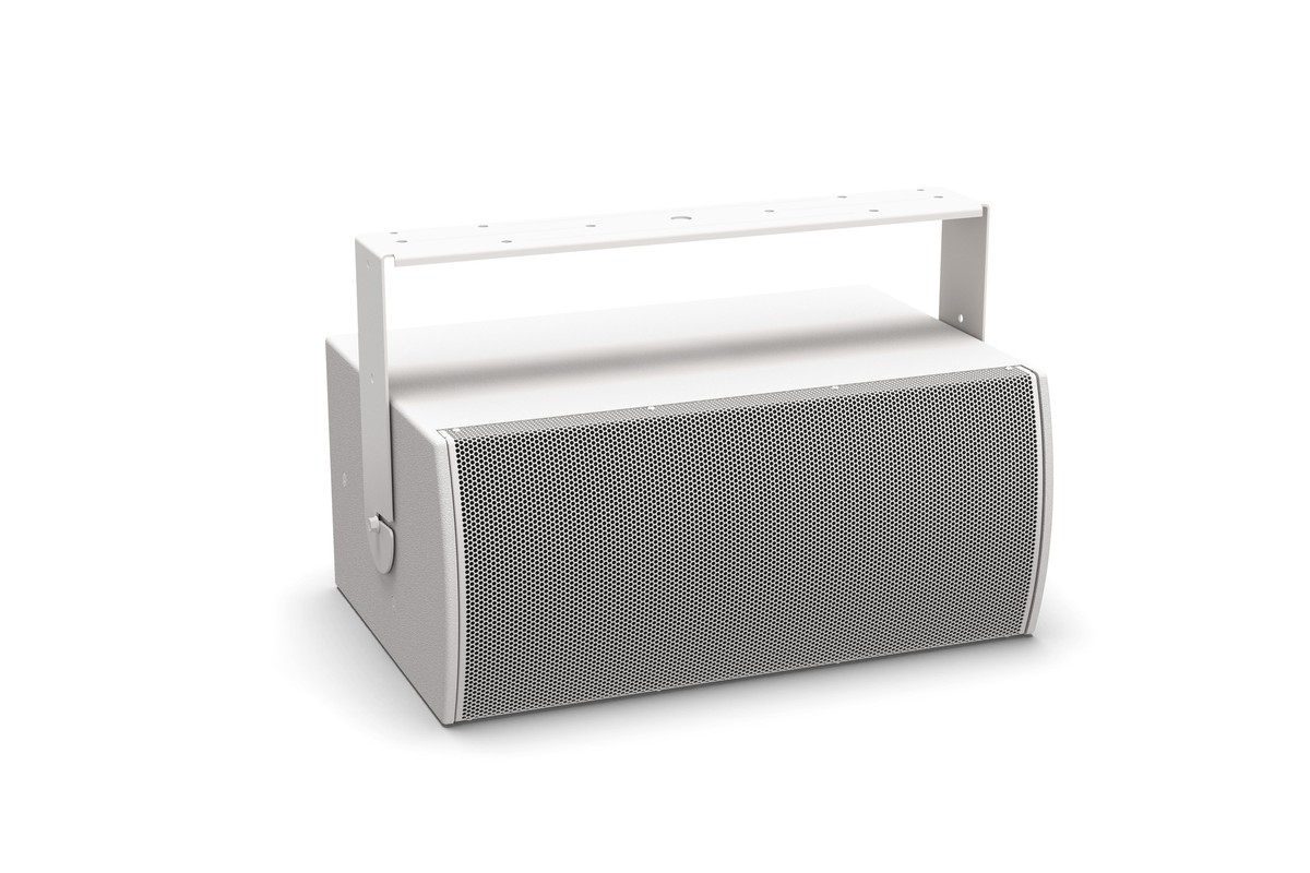 Subwoofer Bose Professional Panaray MB 210 bianco, con la sua staffa di sospensione