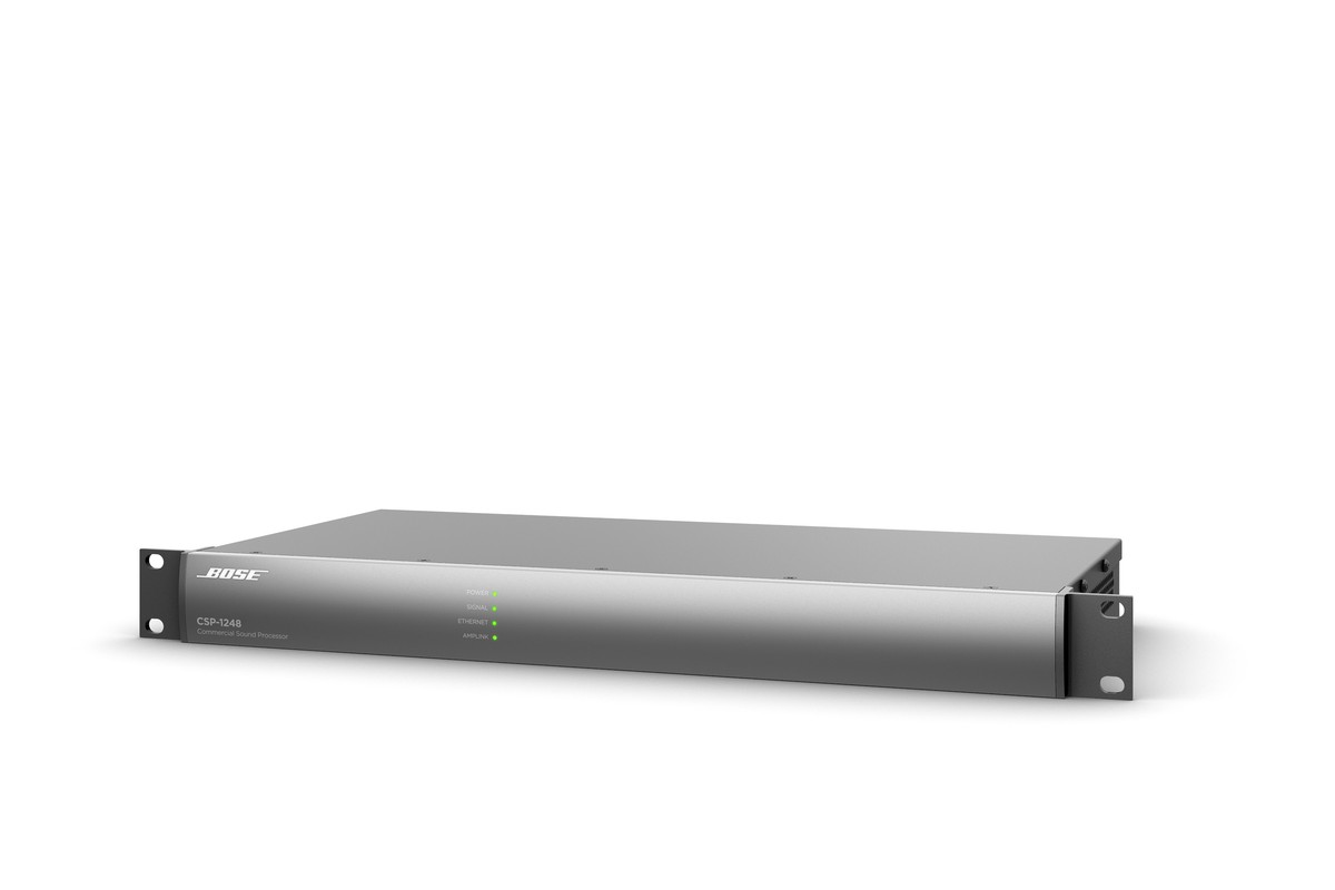 Rear panel with multiple inputs and AmpLink