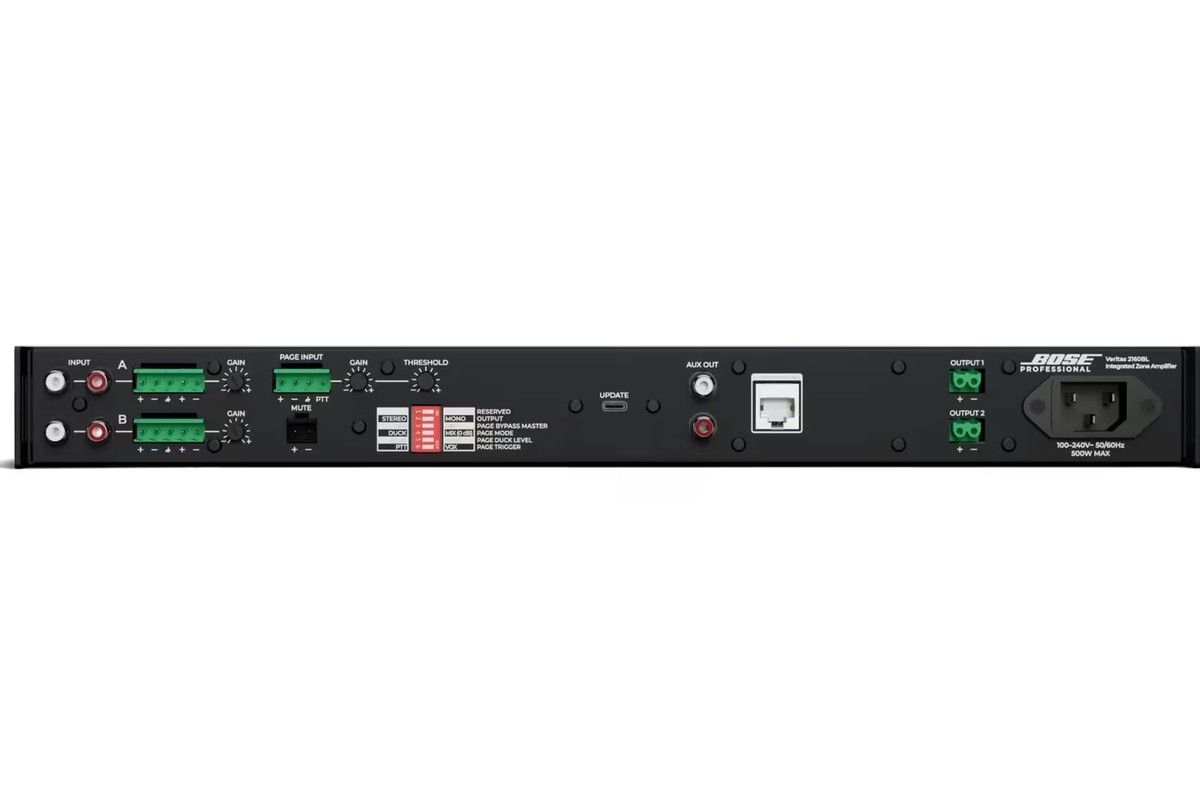 Amplificateur 19 pouces installé en baie