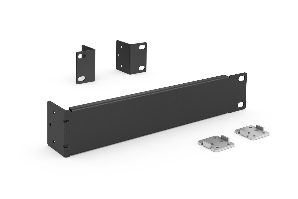 Kit de montage en rack Bose Professional pour amplificateurs FreeSpace IZA et ZA : facade 1U, equerres de rack et pattes de liaison