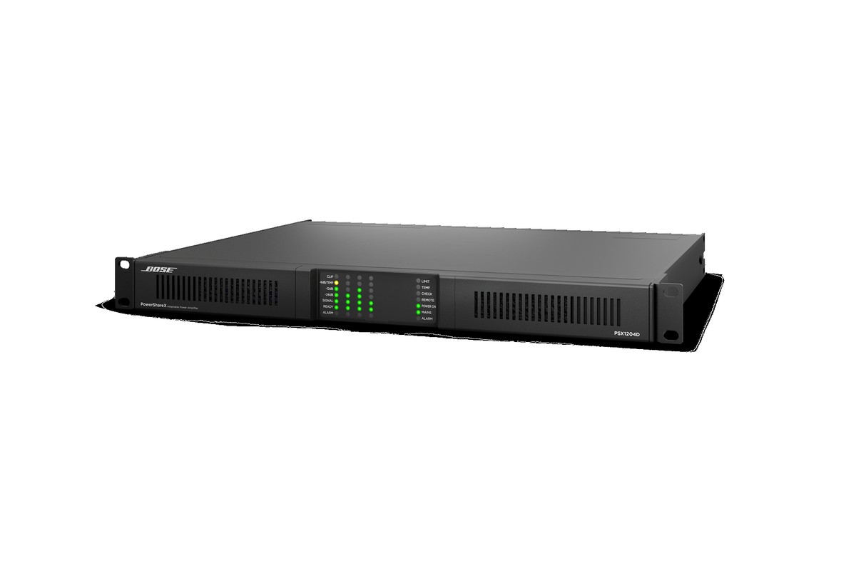 Rear panel with Dante and AES67 network ports