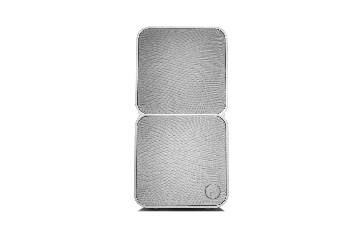 Enceinte blanche vue de face