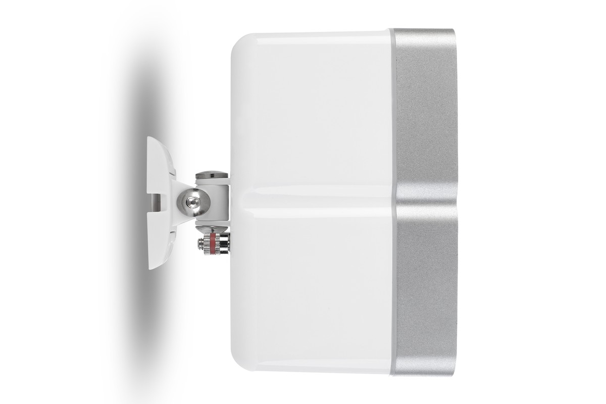 White support carrying its enclosure