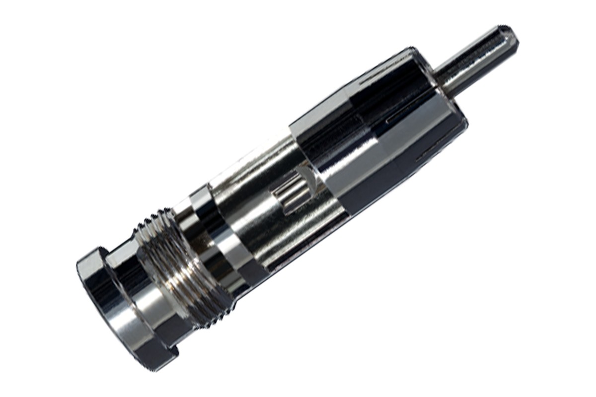 Interior view of a GRMO RCA plug with its internal parts