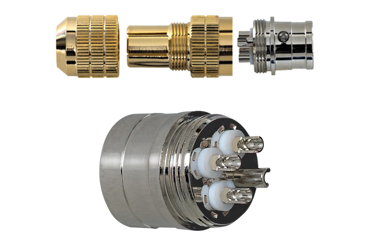 CG XLR plug taken apart, with its plug body