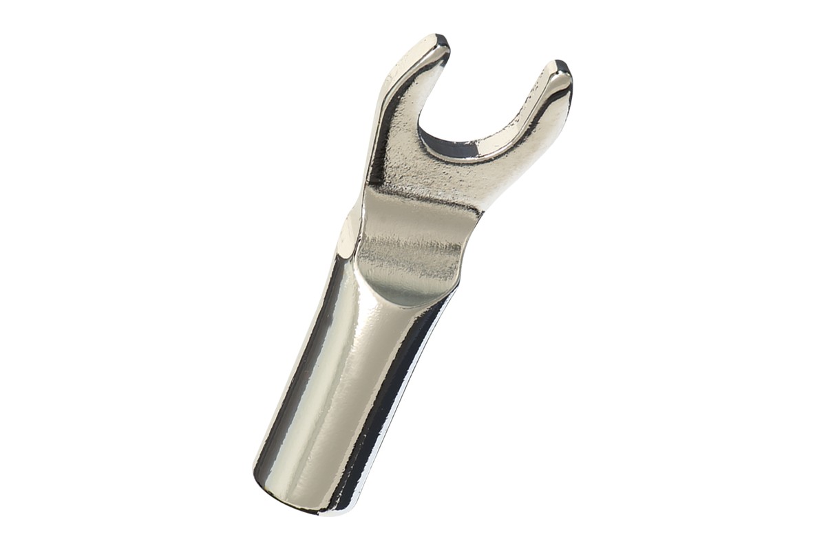 Fourche en cuivre massif plaquée argent et rhodium
