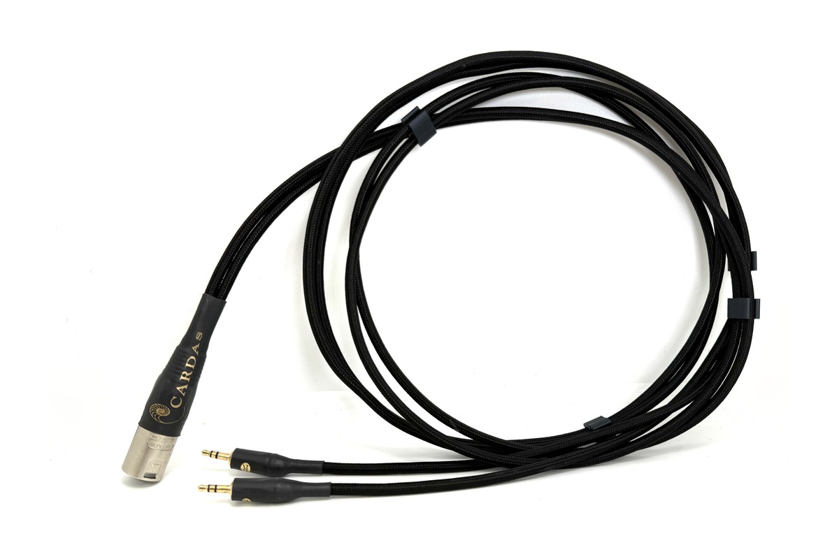 Câble casque Clear Reflection noir tressé, XLR et deux jacks 3,5 mm