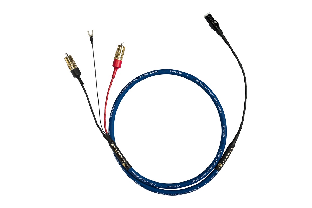 Cavo phono Clear Cygnus blu con spine RCA dorate