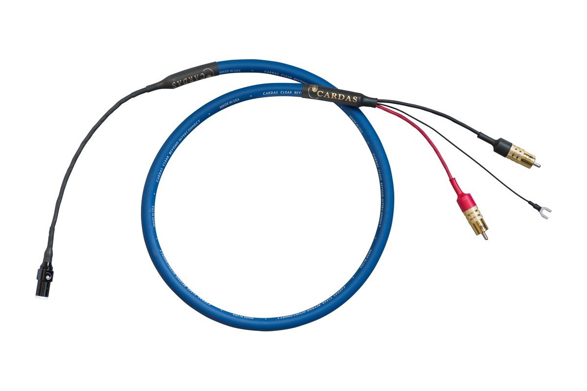 Câble phono Clear Beyond bleu en boucle, fiches RCA et connecteur DIN