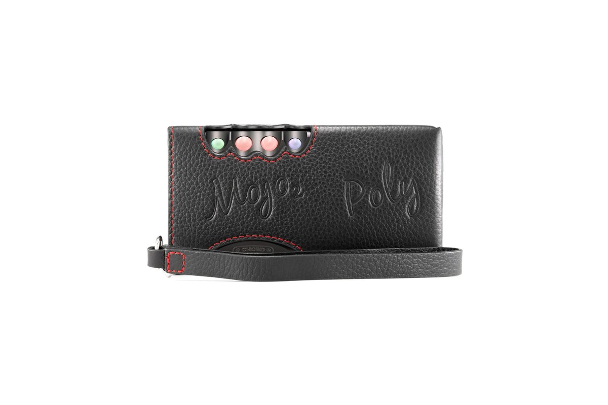 Chord Mojo 2 Poly Etui aus schwarzem Leder, von vorne