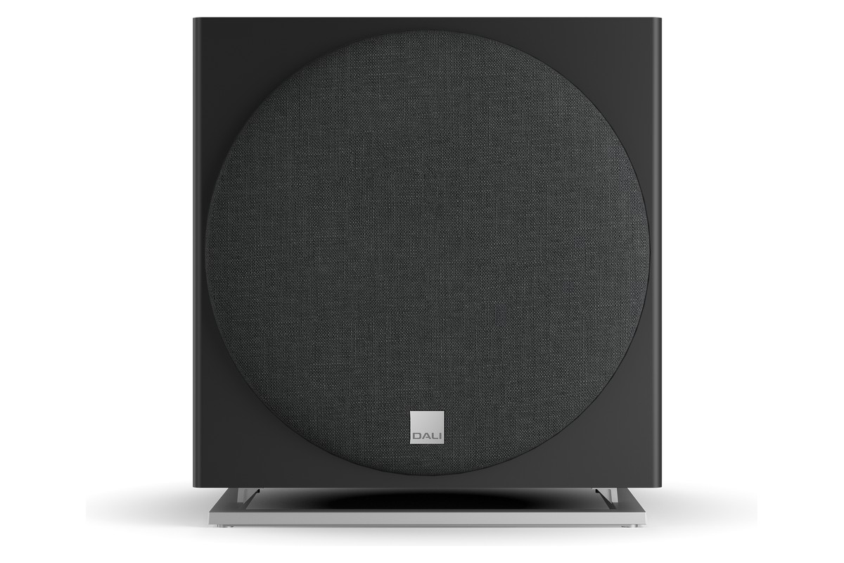 DALI SUB E-12 F Subwoofer in Satinschwarz mit aufgesetzter Blende