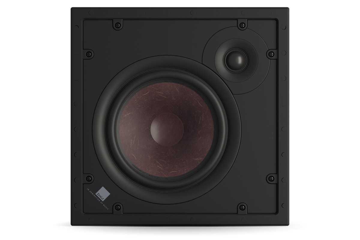 Diffusore da incasso DALI PHANTOM H-80 di fronte, senza griglia