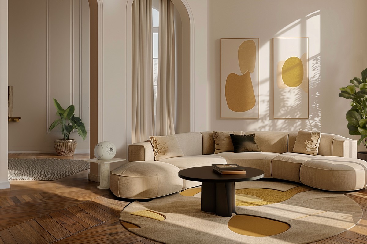 Devialet Phantom Ultimate 108 dB dans un salon lumineux