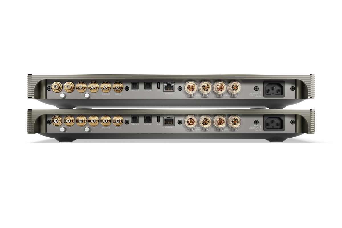 Vue rapprochée d'une unité Devialet Astra en finition Light Bronze
