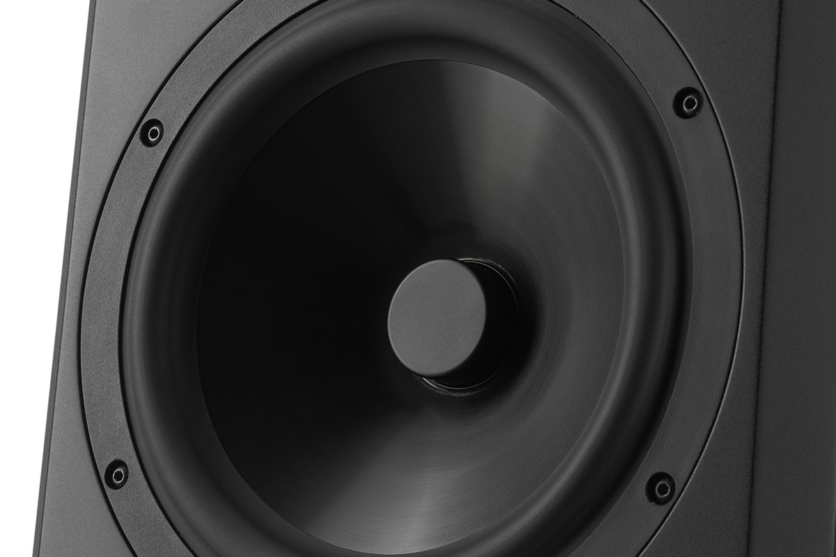 Detail of the 7-inch polypropylene cone bass driver