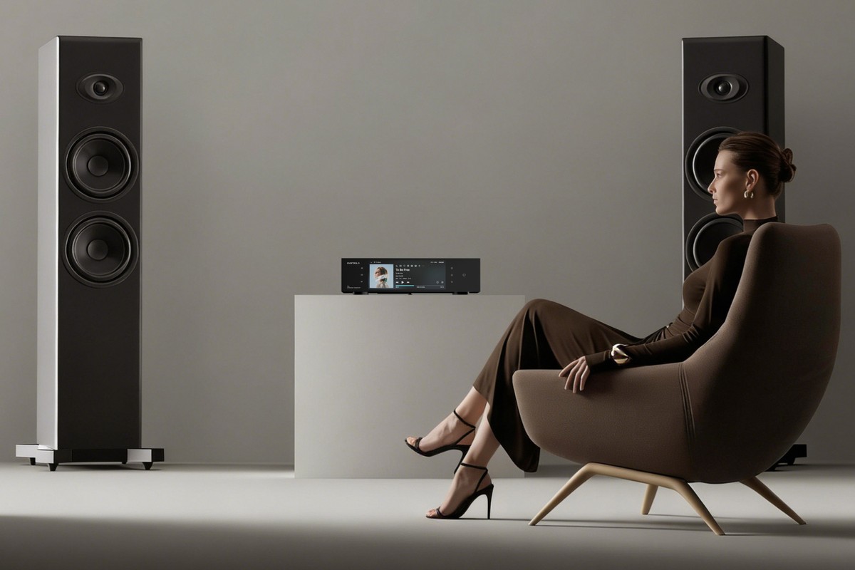 Transport réseau Eversolo T10 dans un salon Hi-Fi