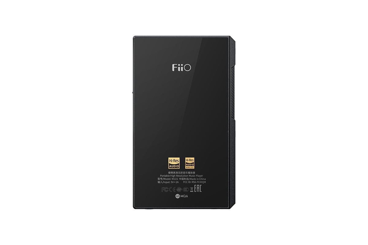 Retro nero con logo FiiO e marchi Hi-Res Audio