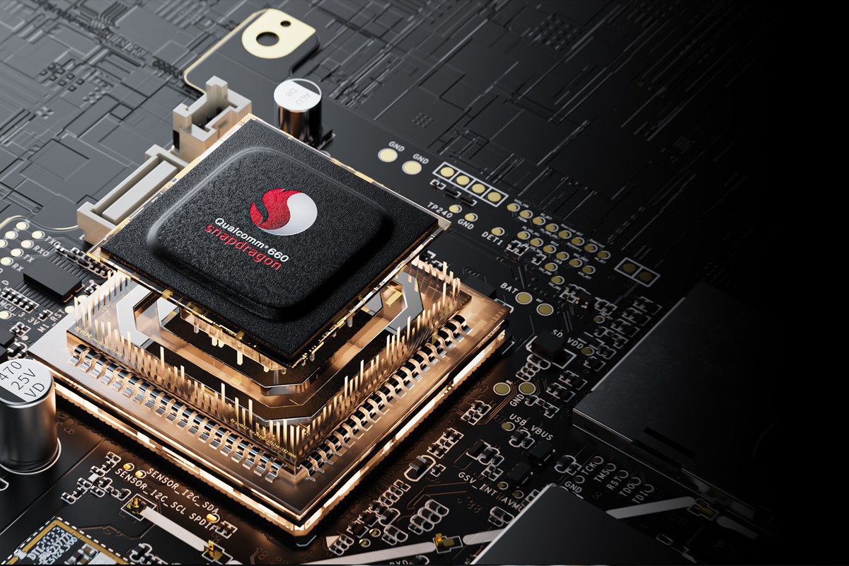 Processeur Qualcomm Snapdragon 660 sur la carte principale