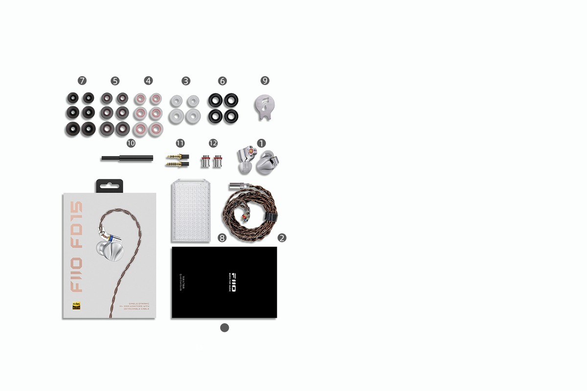 Câble Furukawa et embouts interchangeables du FiiO FD15