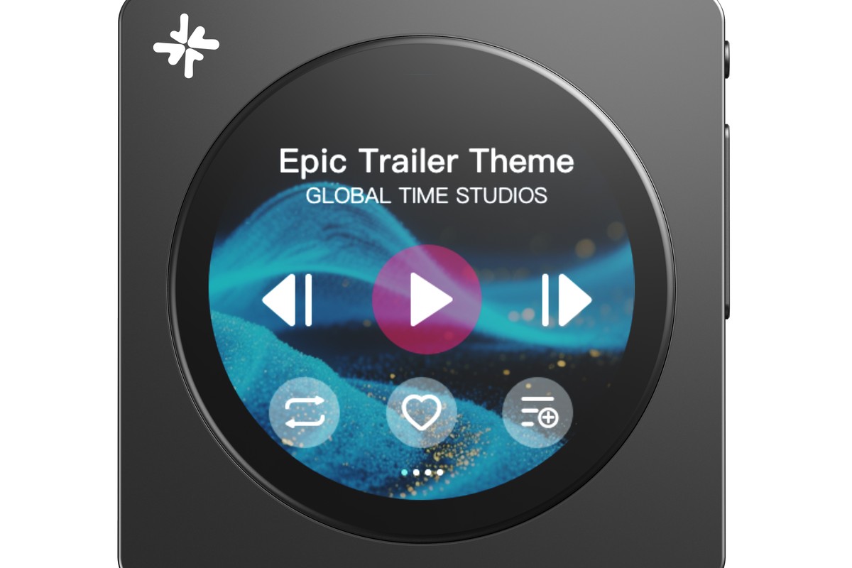 1.8-inch round screen lit on the black shell