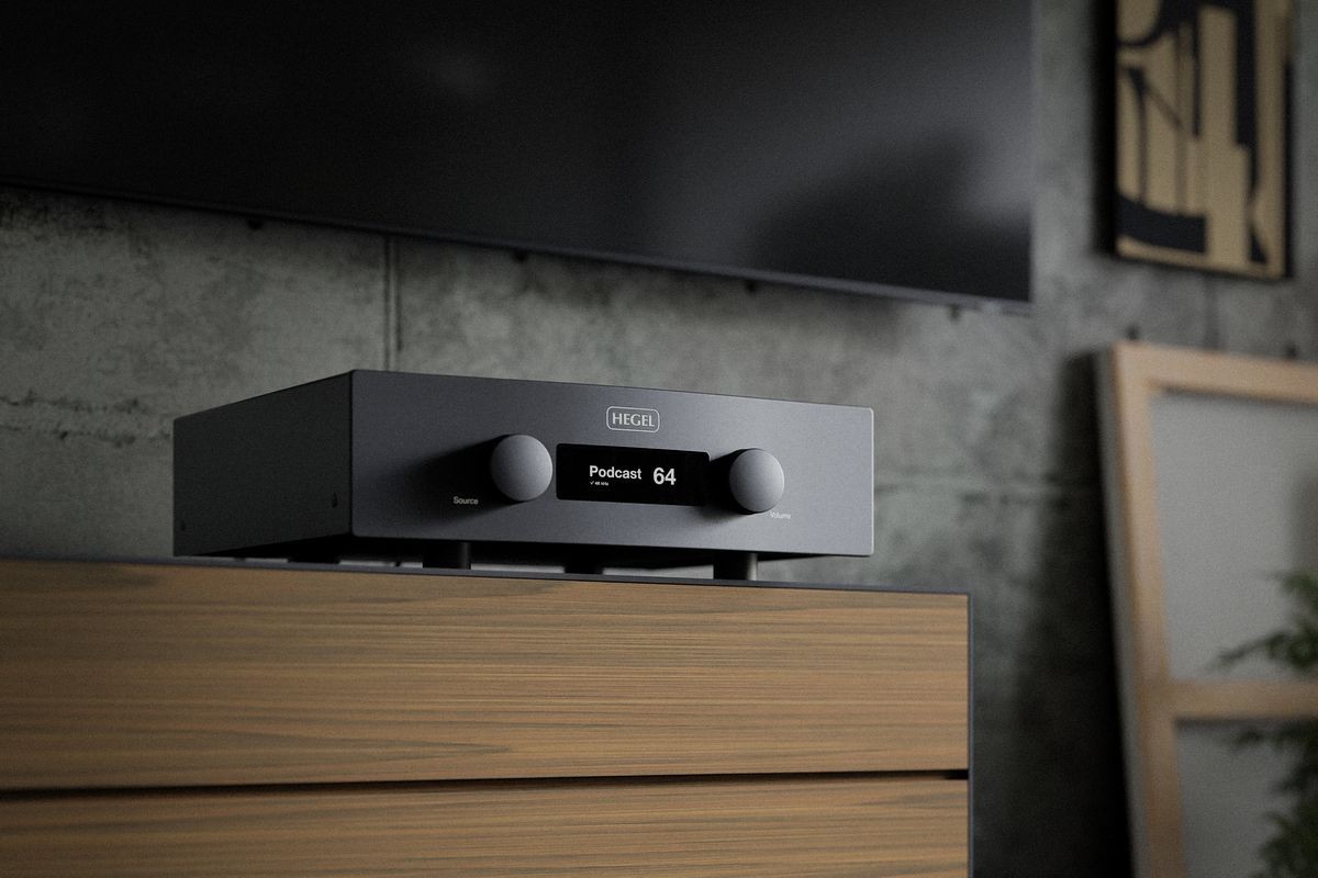 Amplificateur intégré Hegel H400 vue trois quarts