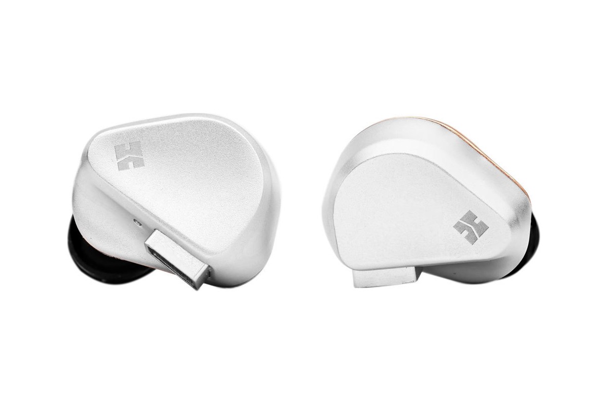 Paire d'écouteurs intra-auriculaires à coque blanche